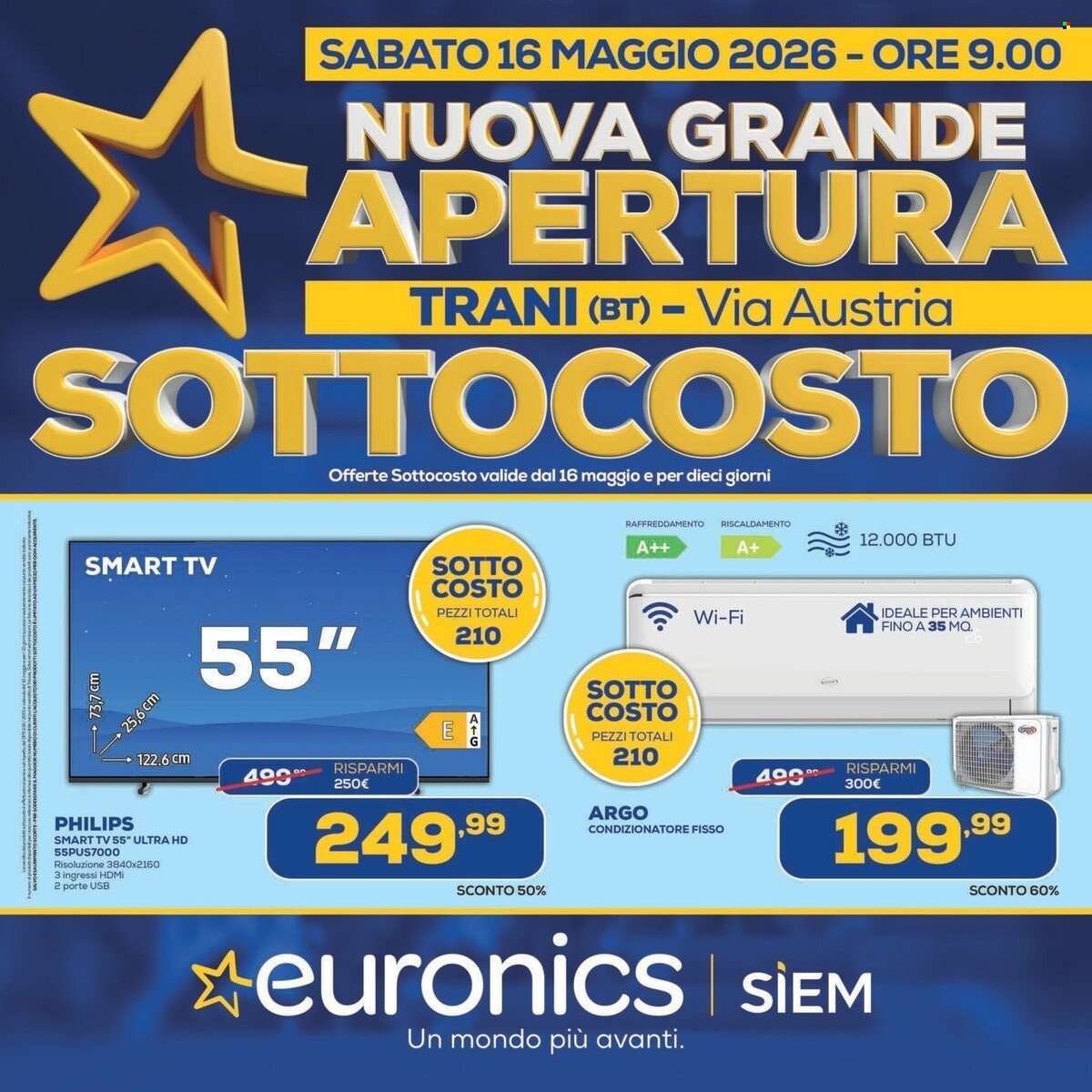 Volantino EURONICS - APERTURA TRANI (2026-05-16 - 2026-05-25)