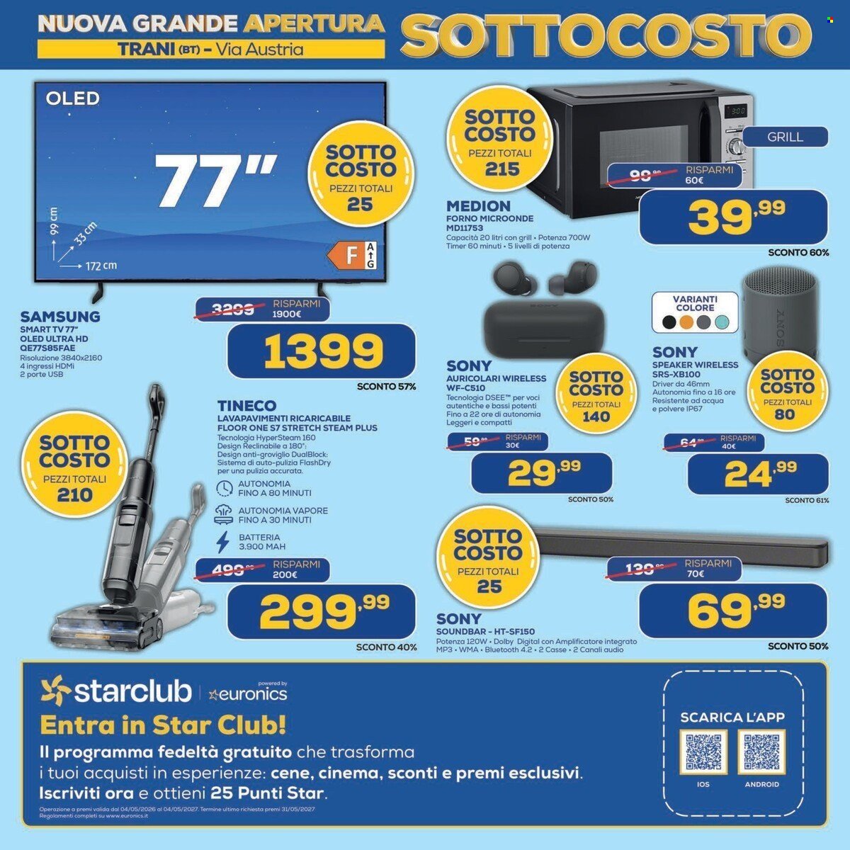 Volantino EURONICS - APERTURA TRANI (2026-05-16 - 2026-05-25)