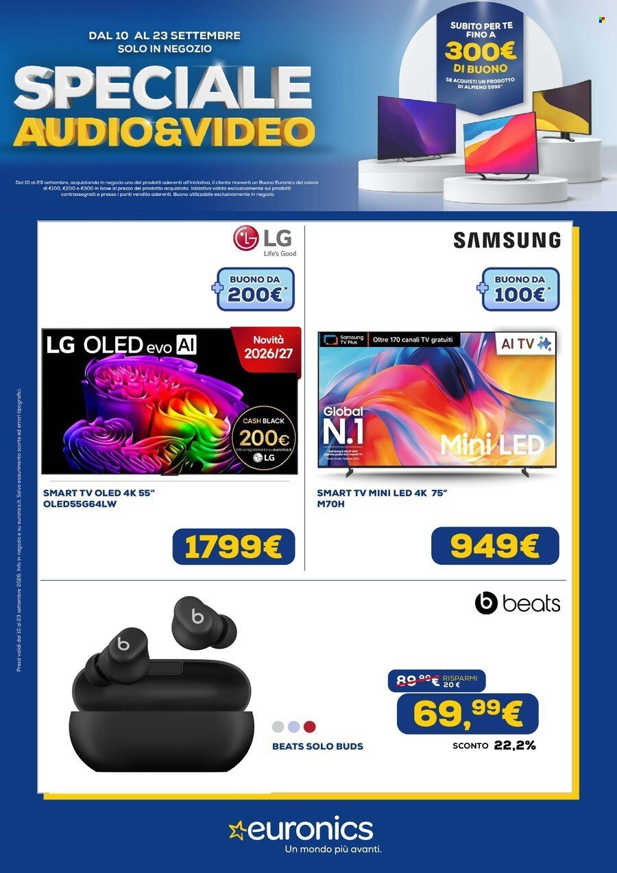 Volantino EURONICS - Speciale Audio Video