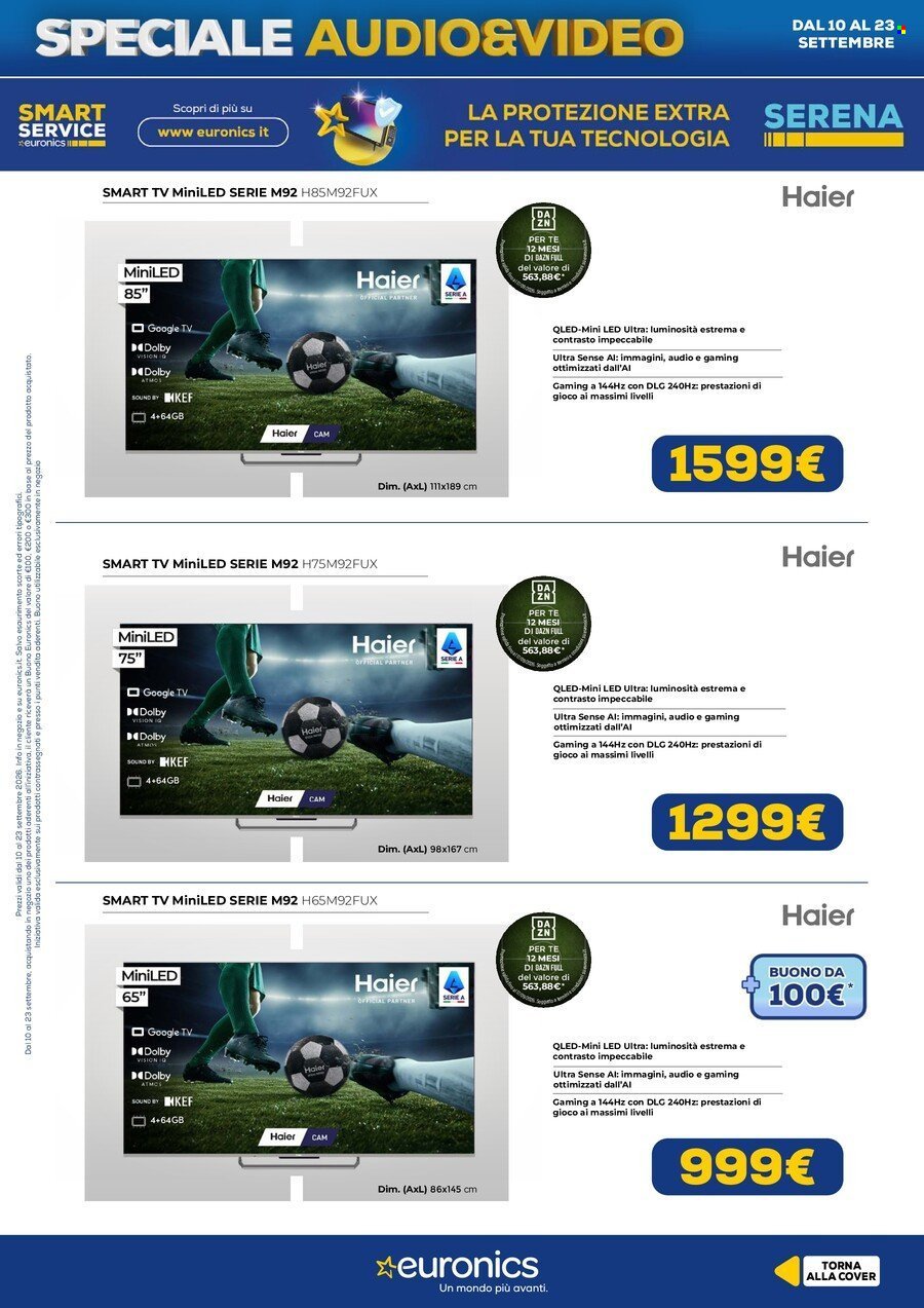 Volantino EURONICS - Speciale Audio Video