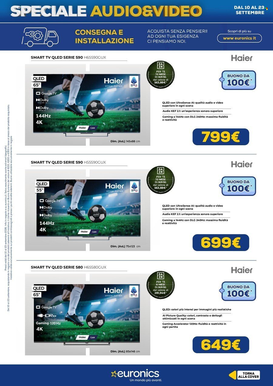 Volantino EURONICS - Speciale Audio Video