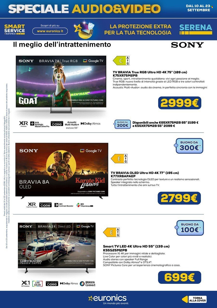 Volantino EURONICS - Speciale Audio Video