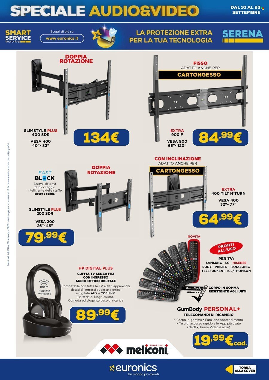 Volantino EURONICS - Speciale Audio Video