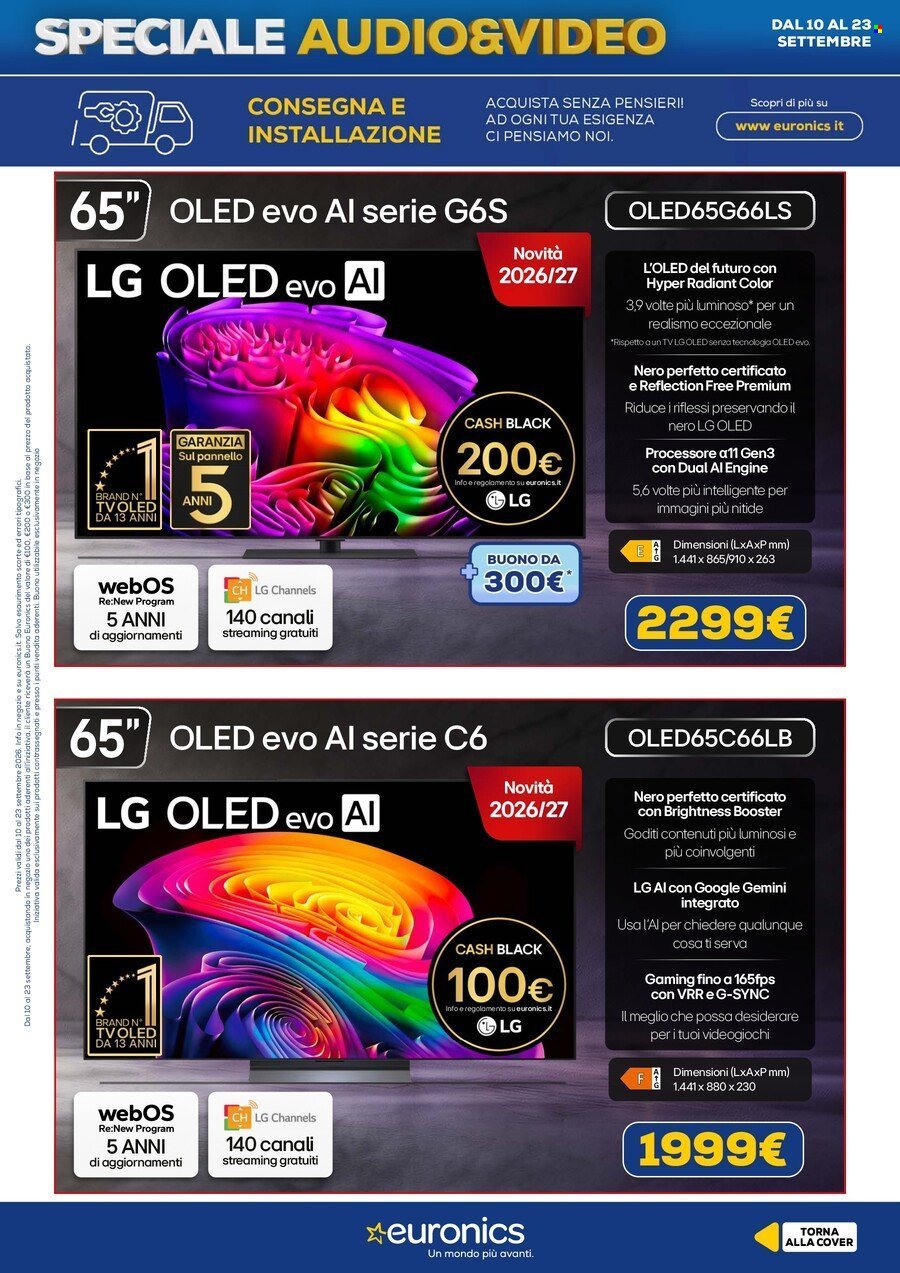 Volantino EURONICS - Speciale Audio Video