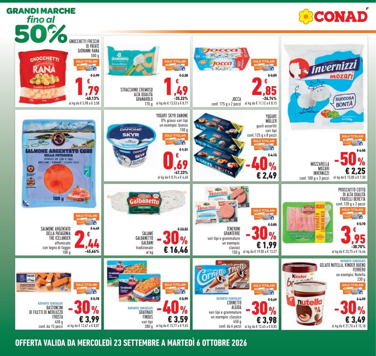 Volantino CONAD - GRANDI MARCHE FINO AL 50%