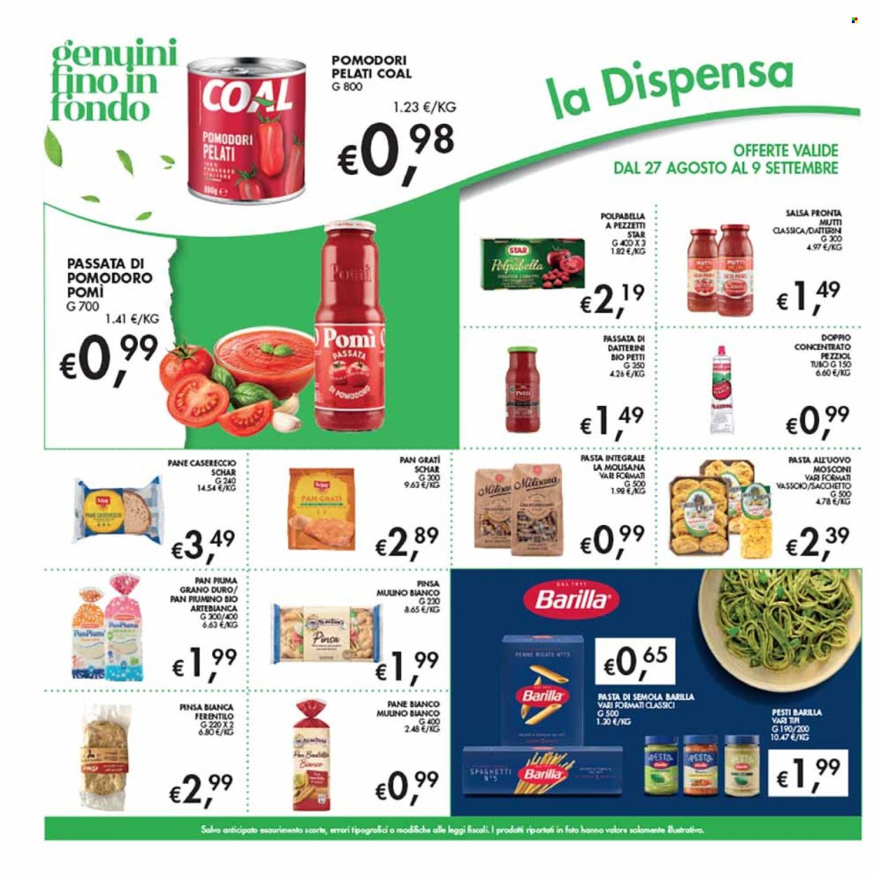 Volantino COAL - Da giovedì 27 agosto 2026