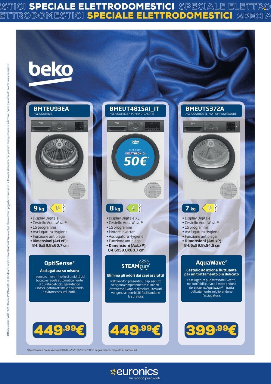 Volantino EURONICS - Speciale Beko