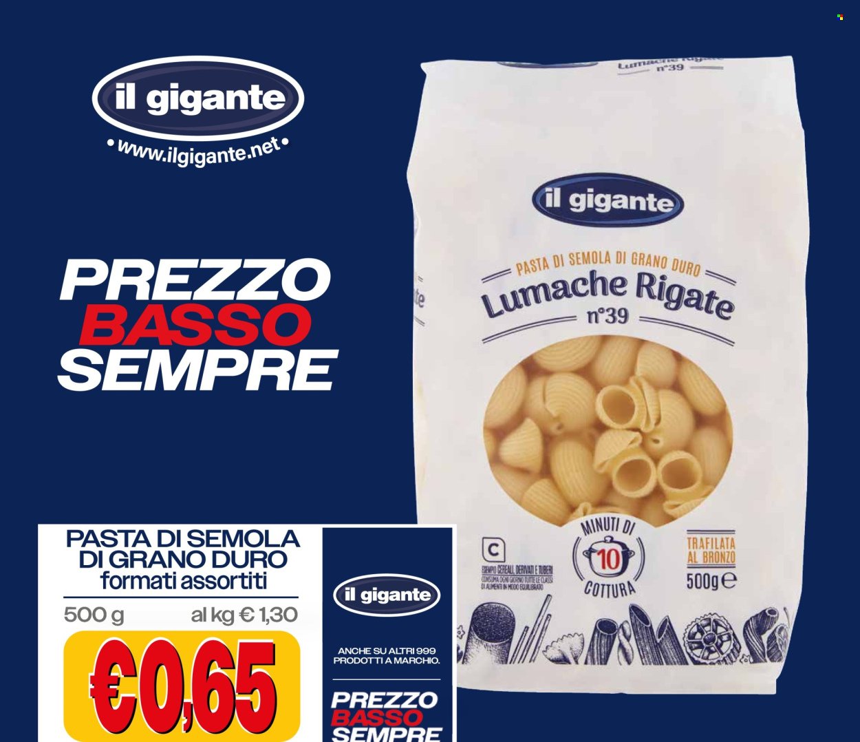 Volantino IL GIGANTE - Prezzo Basso Sempre