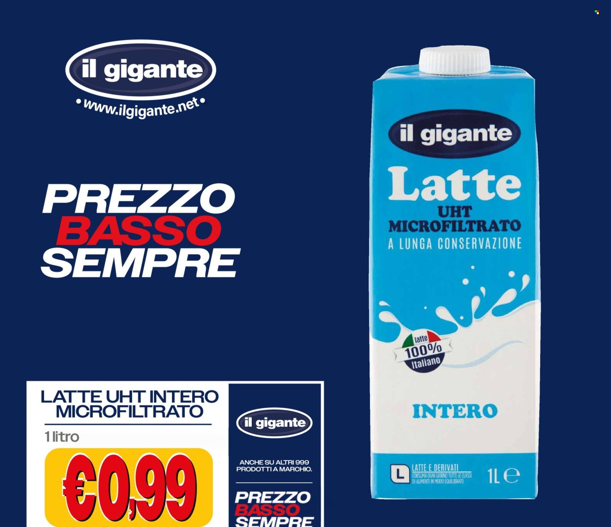Volantino IL GIGANTE - Prezzo Basso Sempre