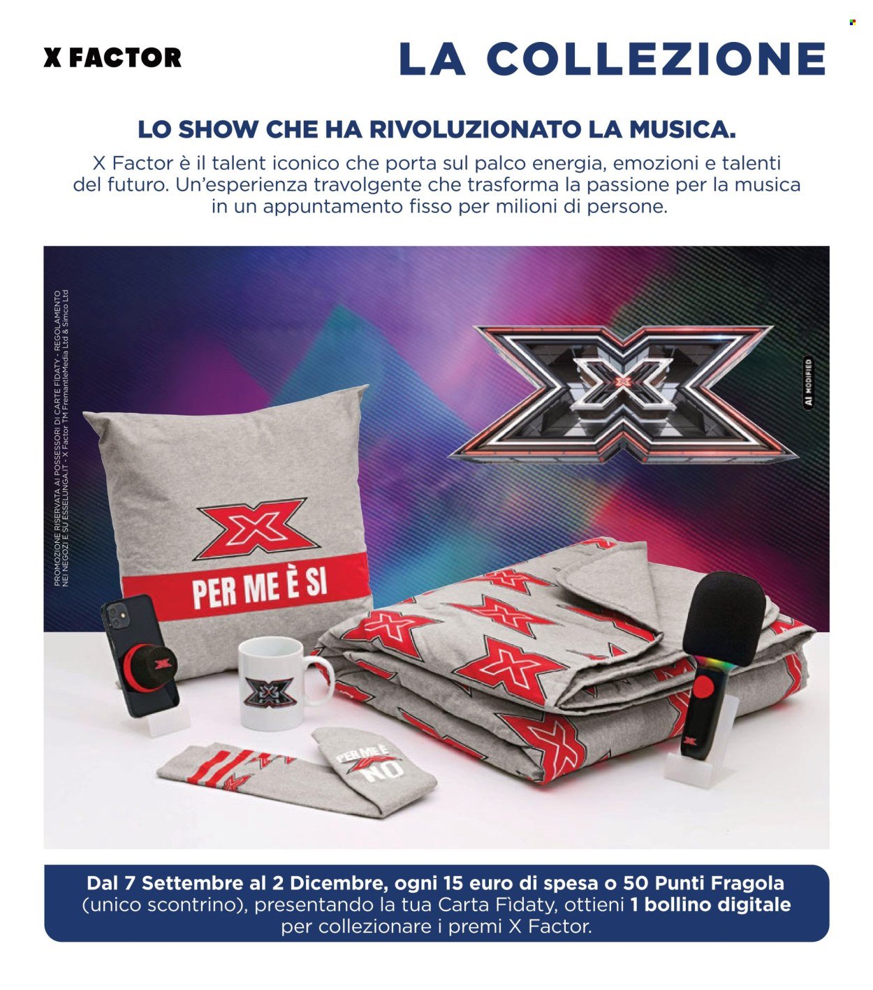 Volantino ESSELUNGA - Collezione XFactor - 1° Appuntamento