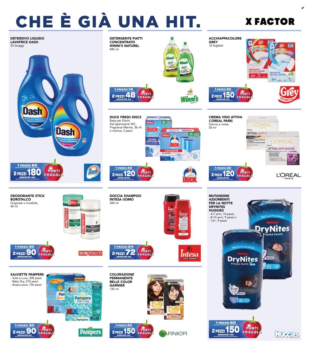 Volantino ESSELUNGA - Collezione XFactor - 1° Appuntamento