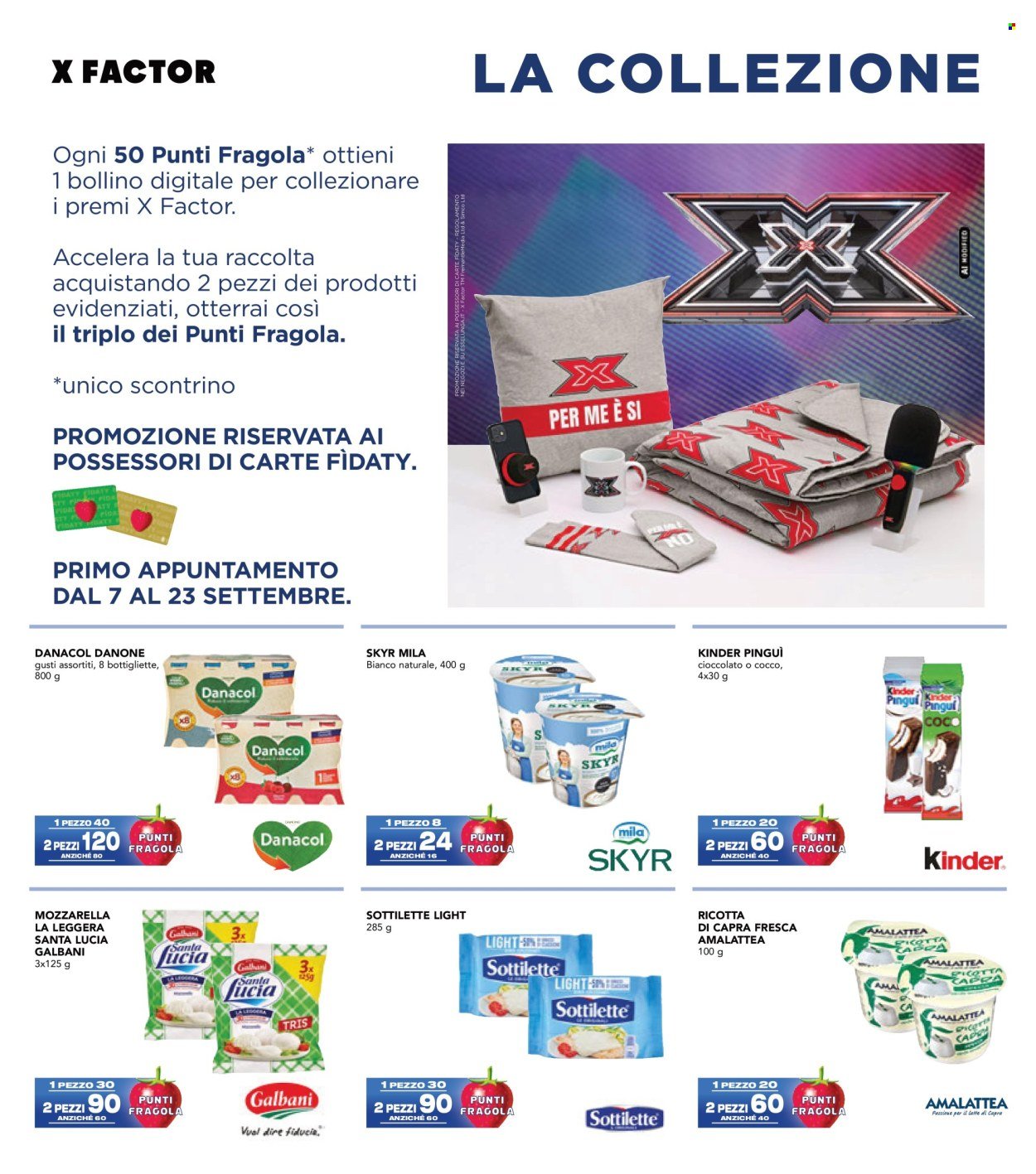 Volantino ESSELUNGA - Collezione XFactor - 1° Appuntamento