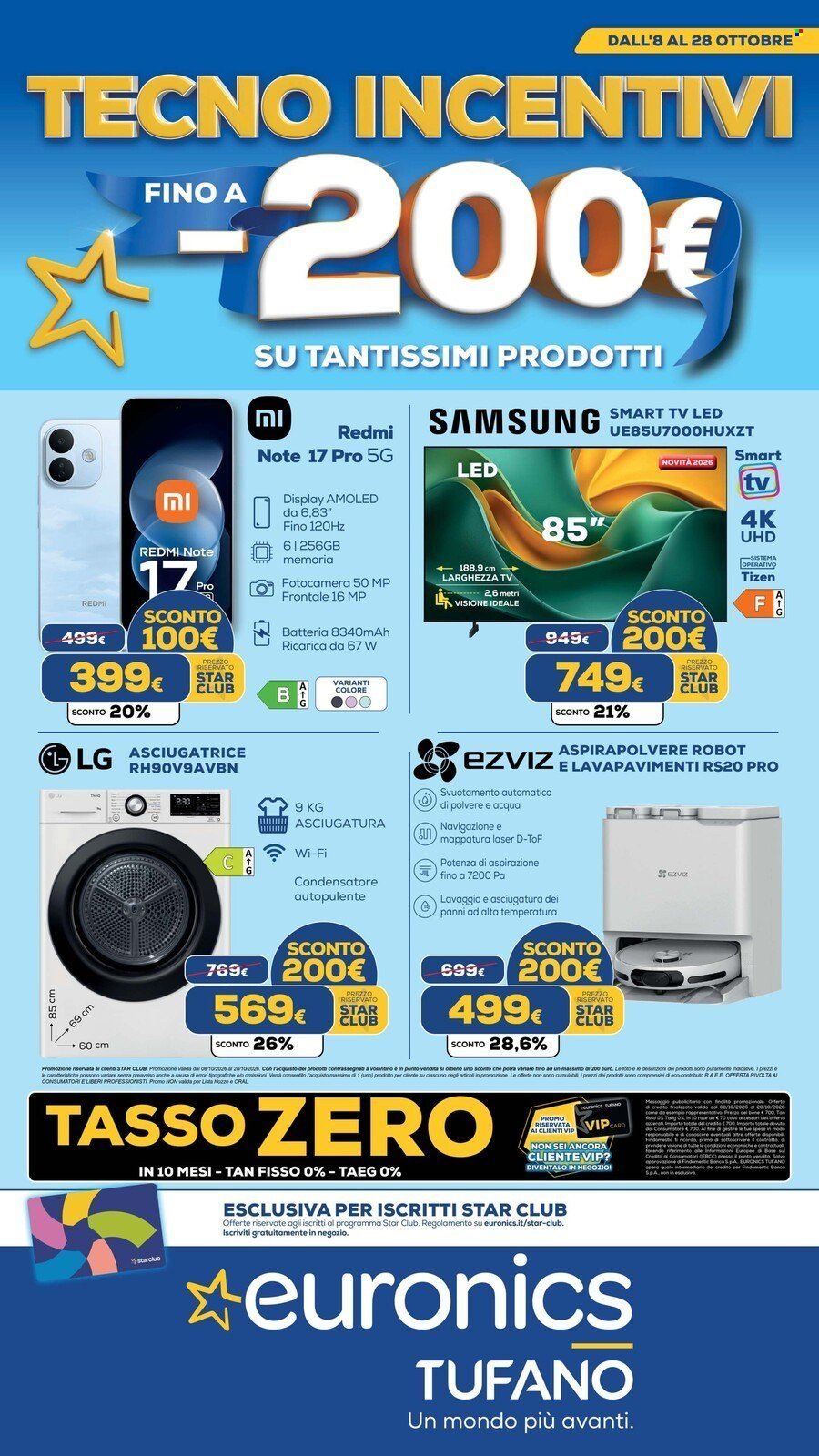 Volantino EURONICS - TECNO INCENTIVI fino a meno 200