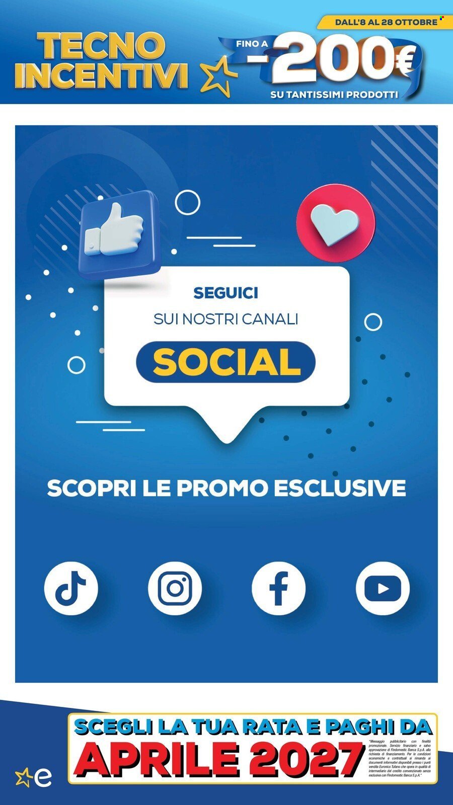 Volantino EURONICS - TECNO INCENTIVI fino a meno 200