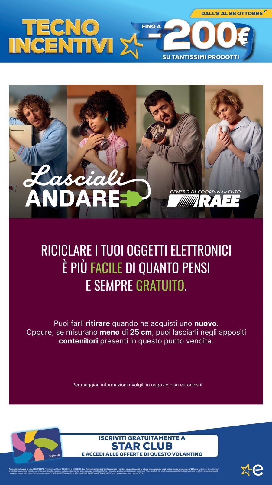 Volantino EURONICS - TECNO INCENTIVI fino a meno 200