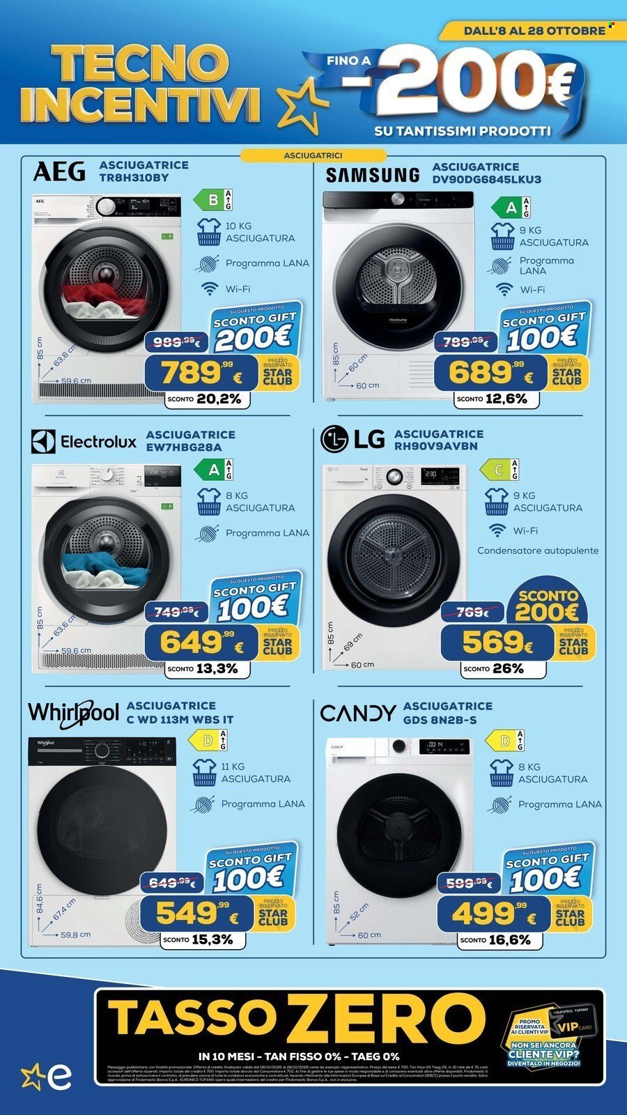 Volantino EURONICS - TECNO INCENTIVI fino a meno 200