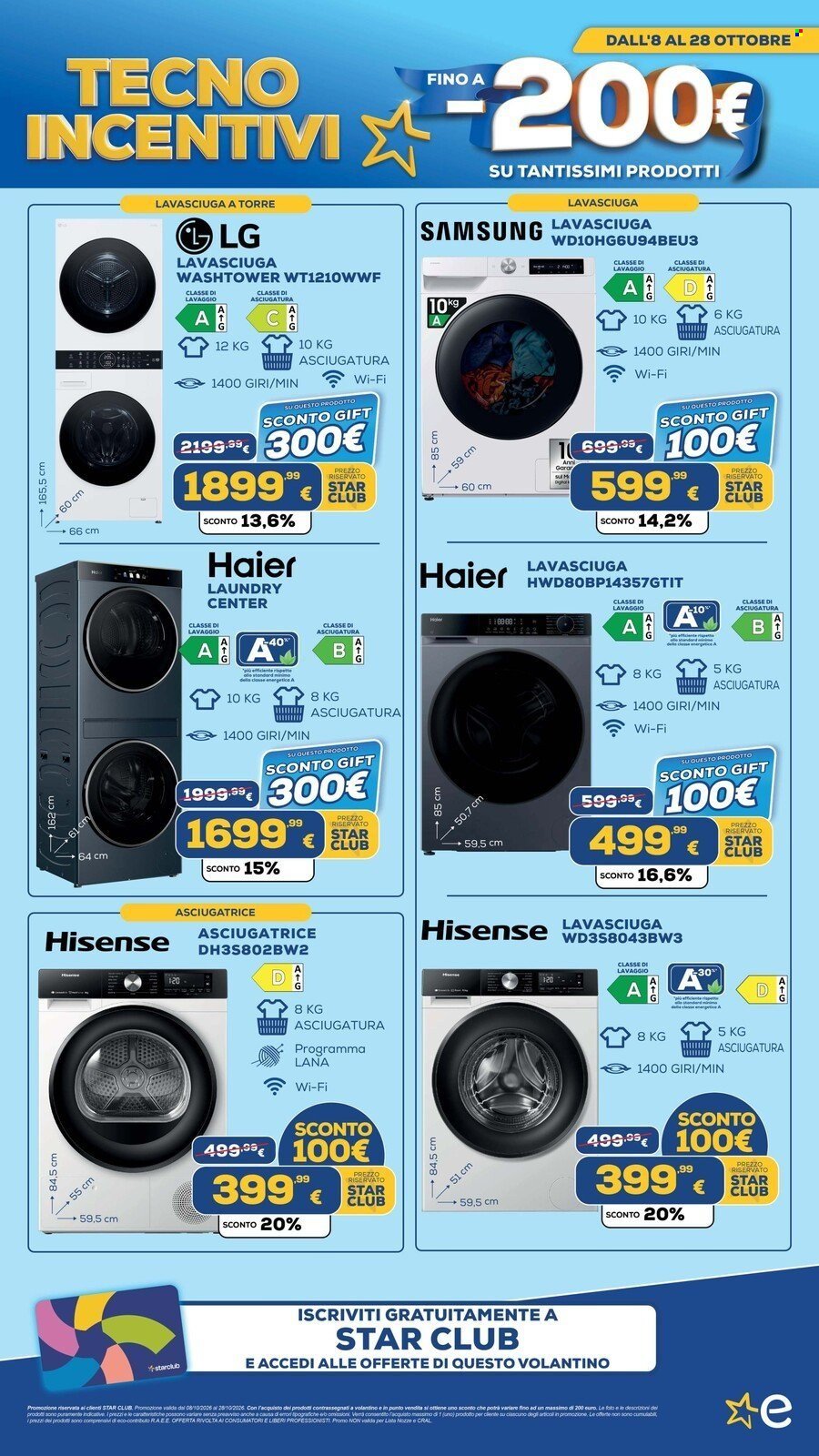 Volantino EURONICS - TECNO INCENTIVI fino a meno 200
