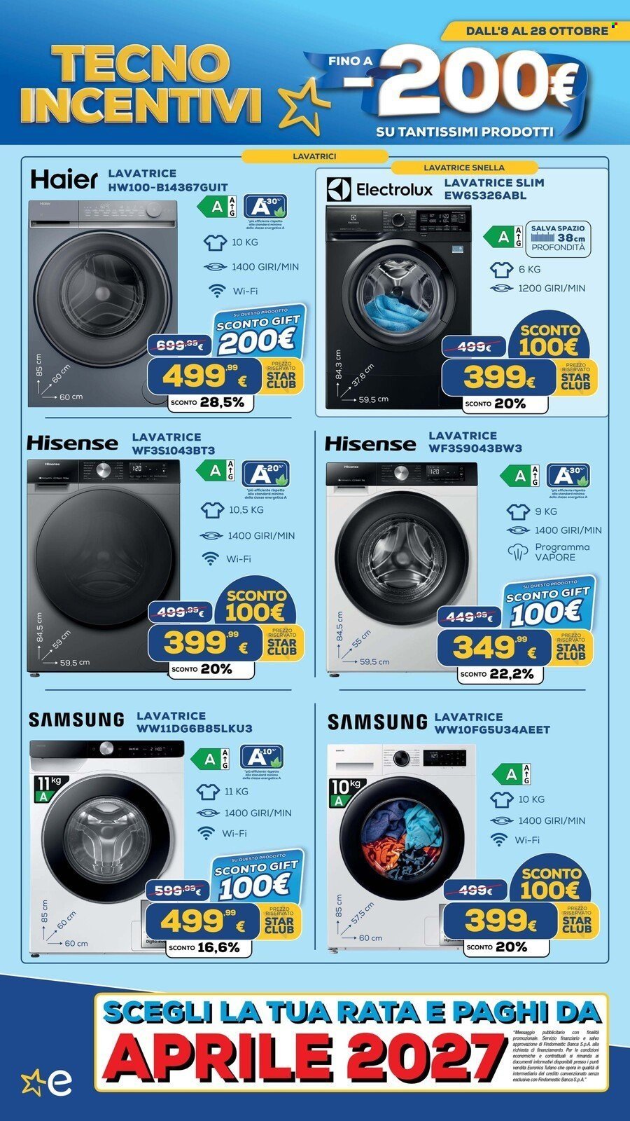 Volantino EURONICS - TECNO INCENTIVI fino a meno 200