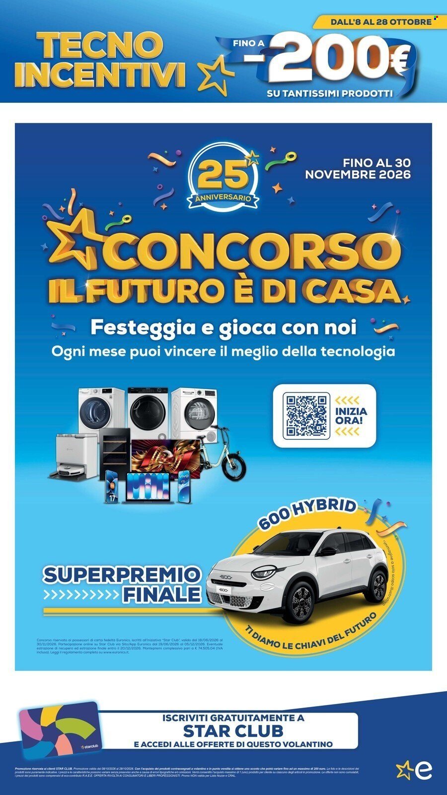 Volantino EURONICS - TECNO INCENTIVI fino a meno 200