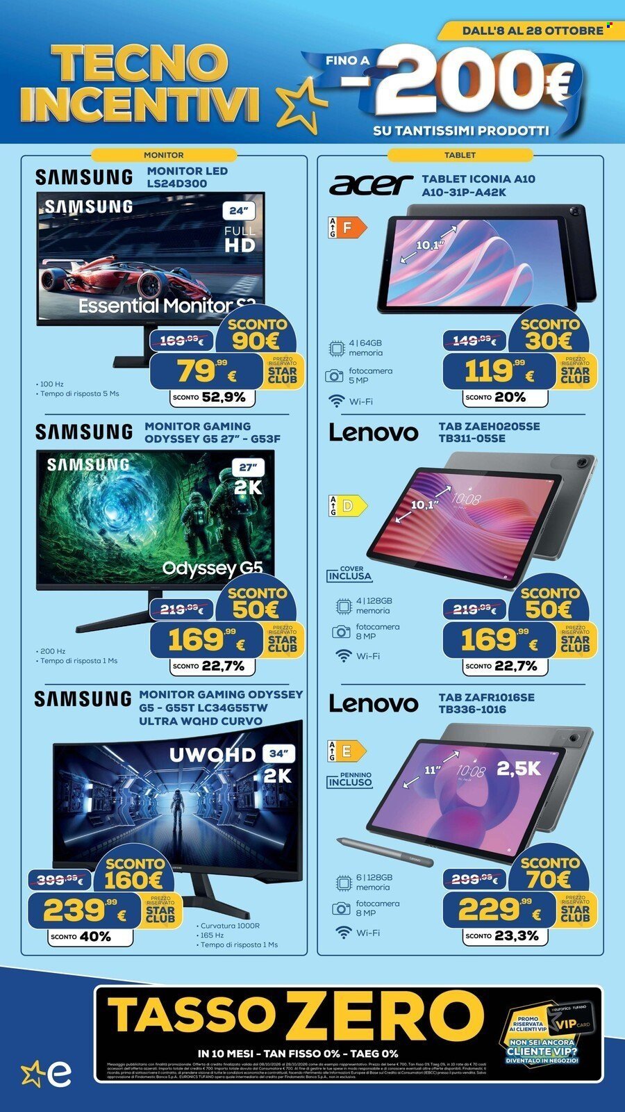 Volantino EURONICS - TECNO INCENTIVI fino a meno 200