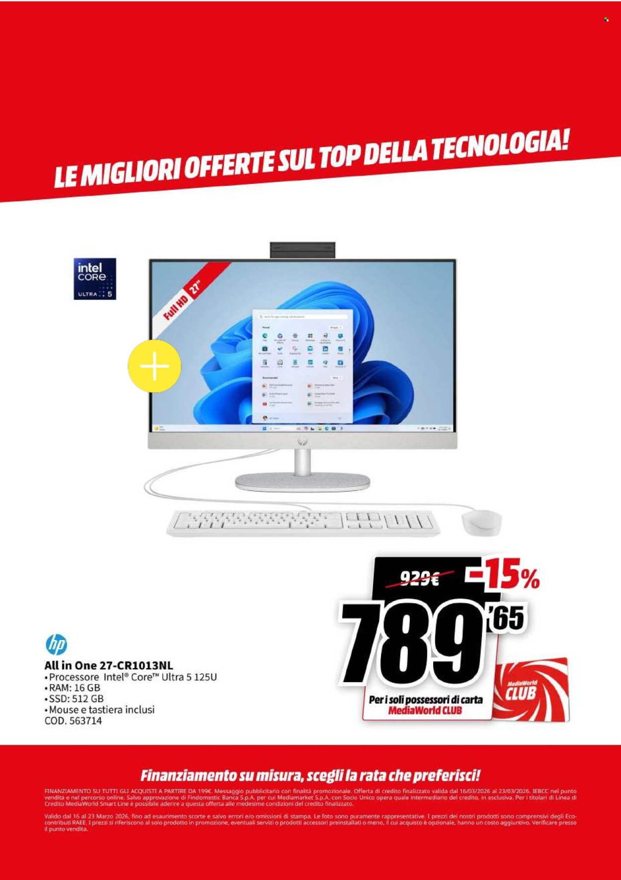 Volantino MEDIAWORLD - Megasconti (2026-03-16 - 2026-03-23)