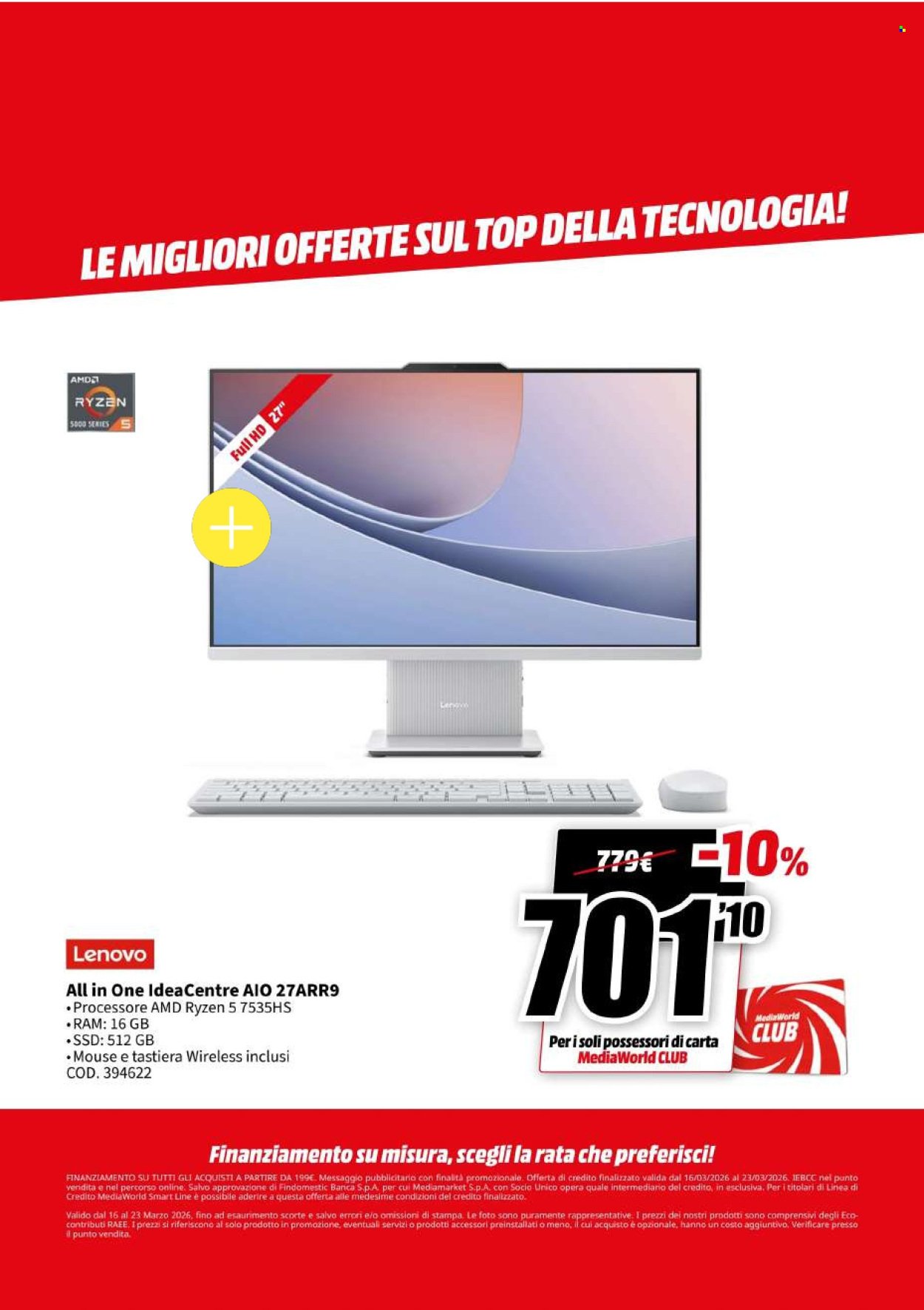 Volantino MEDIAWORLD - Megasconti (2026-03-16 - 2026-03-23)