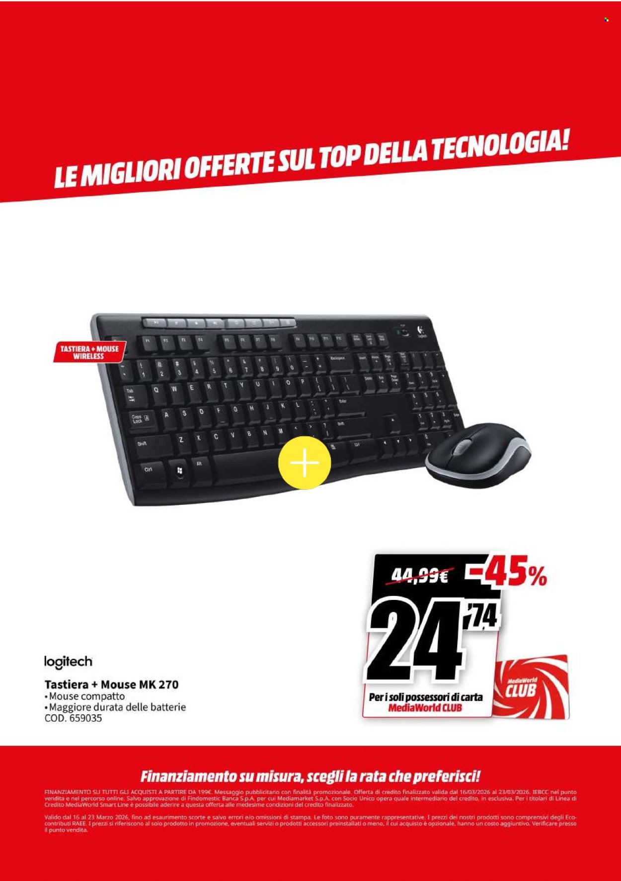 Volantino MEDIAWORLD - Megasconti (2026-03-16 - 2026-03-23)