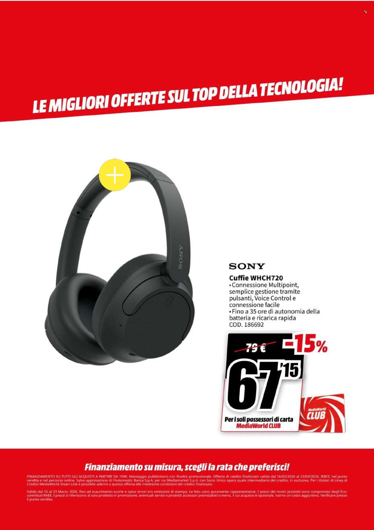 Volantino MEDIAWORLD - Megasconti (2026-03-16 - 2026-03-23)