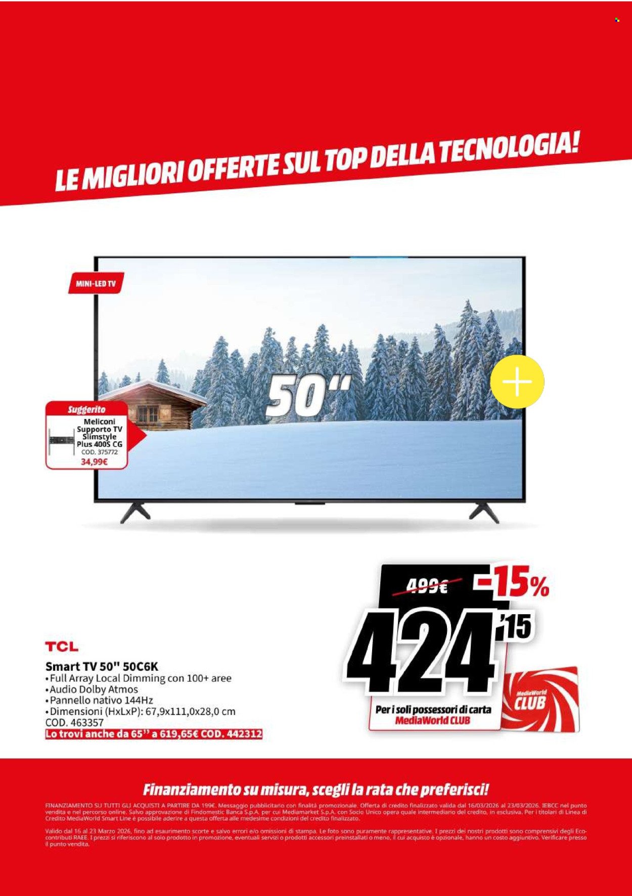 Volantino MEDIAWORLD - Megasconti (2026-03-16 - 2026-03-23)