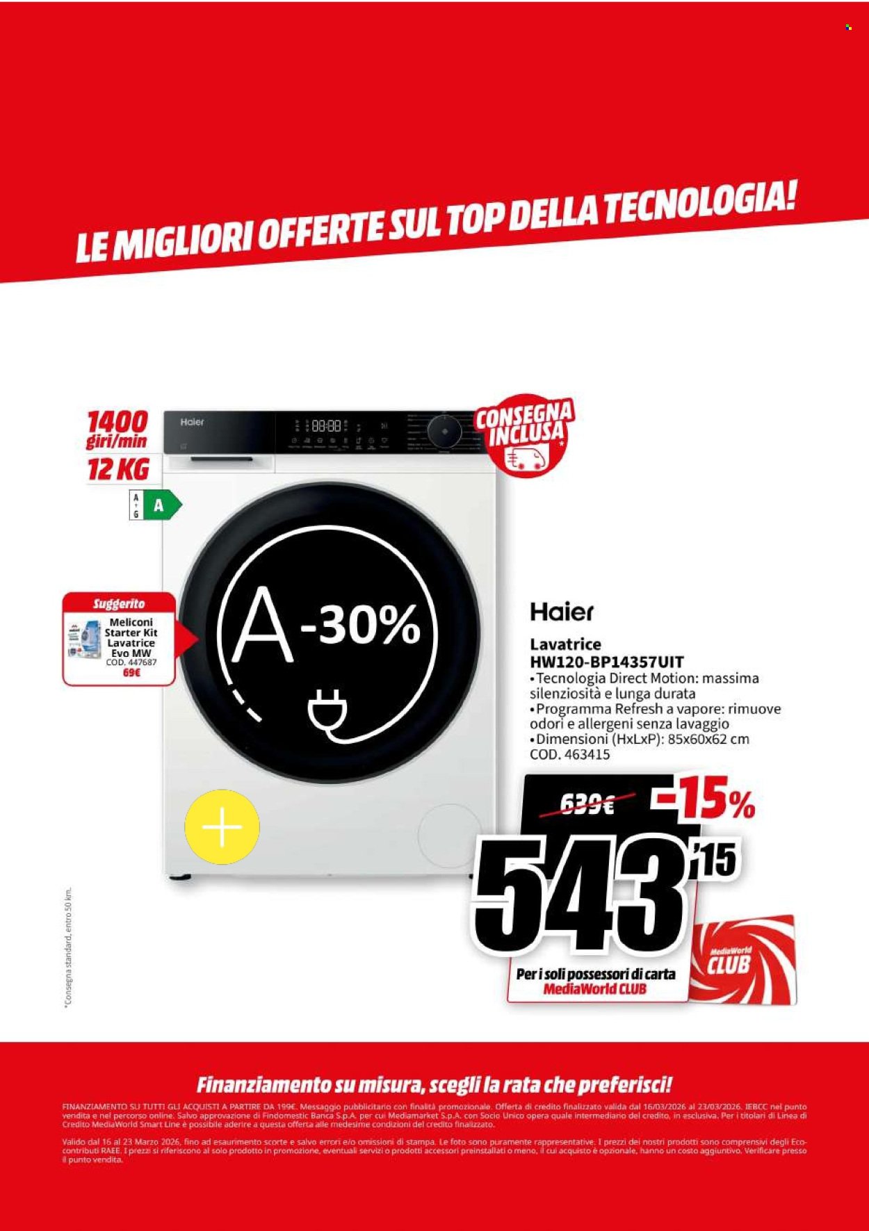 Volantino MEDIAWORLD - Megasconti (2026-03-16 - 2026-03-23)