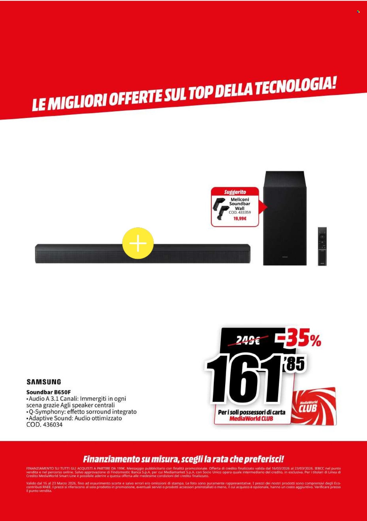 Volantino MEDIAWORLD - Megasconti (2026-03-16 - 2026-03-23)