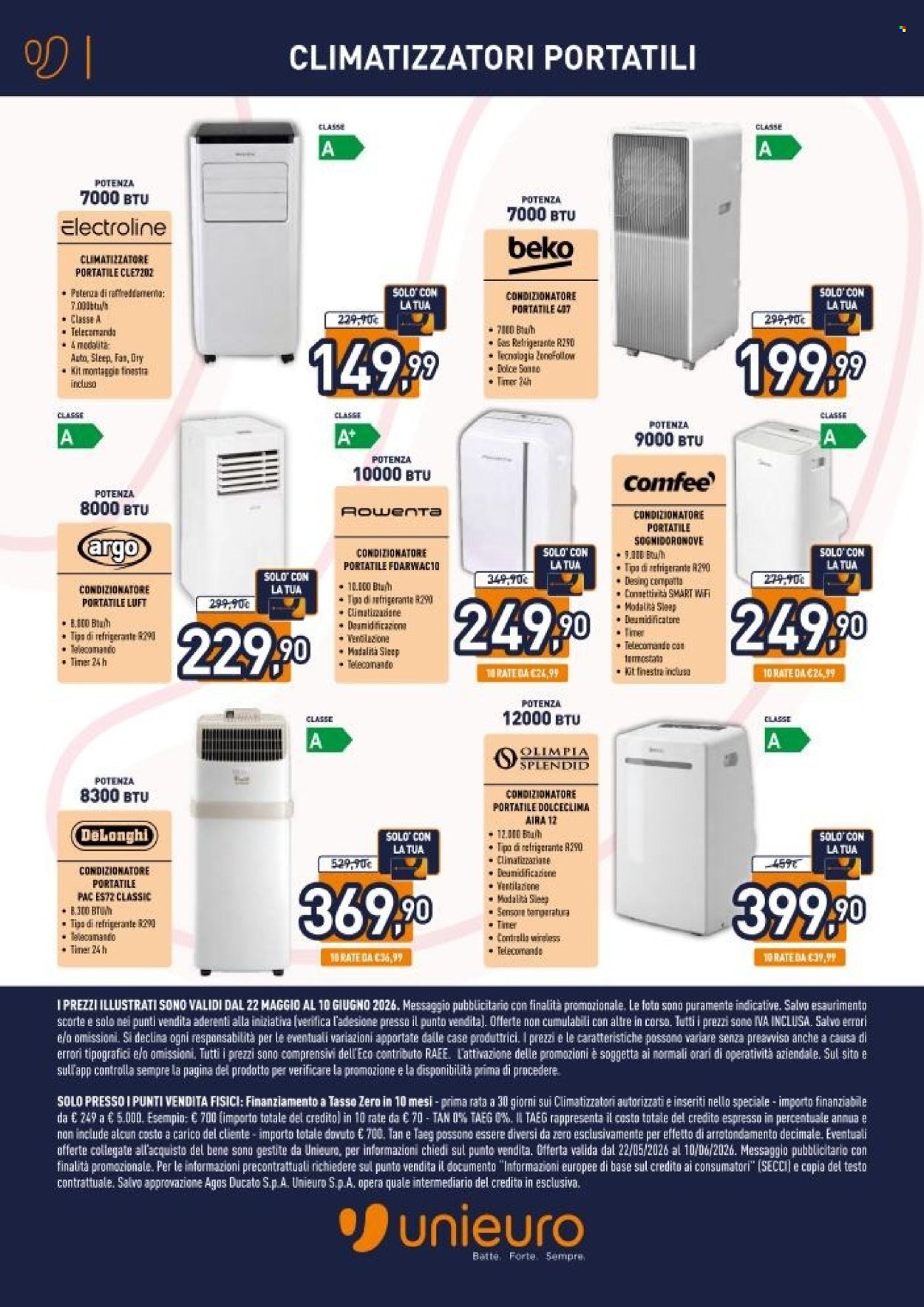 Volantino UNIEURO - Speciale Clima (2026-05-22 - 2026-06-10)