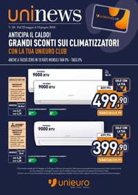 Volantino UNIEURO - Speciale Clima (2026-05-22 - 2026-06-10)