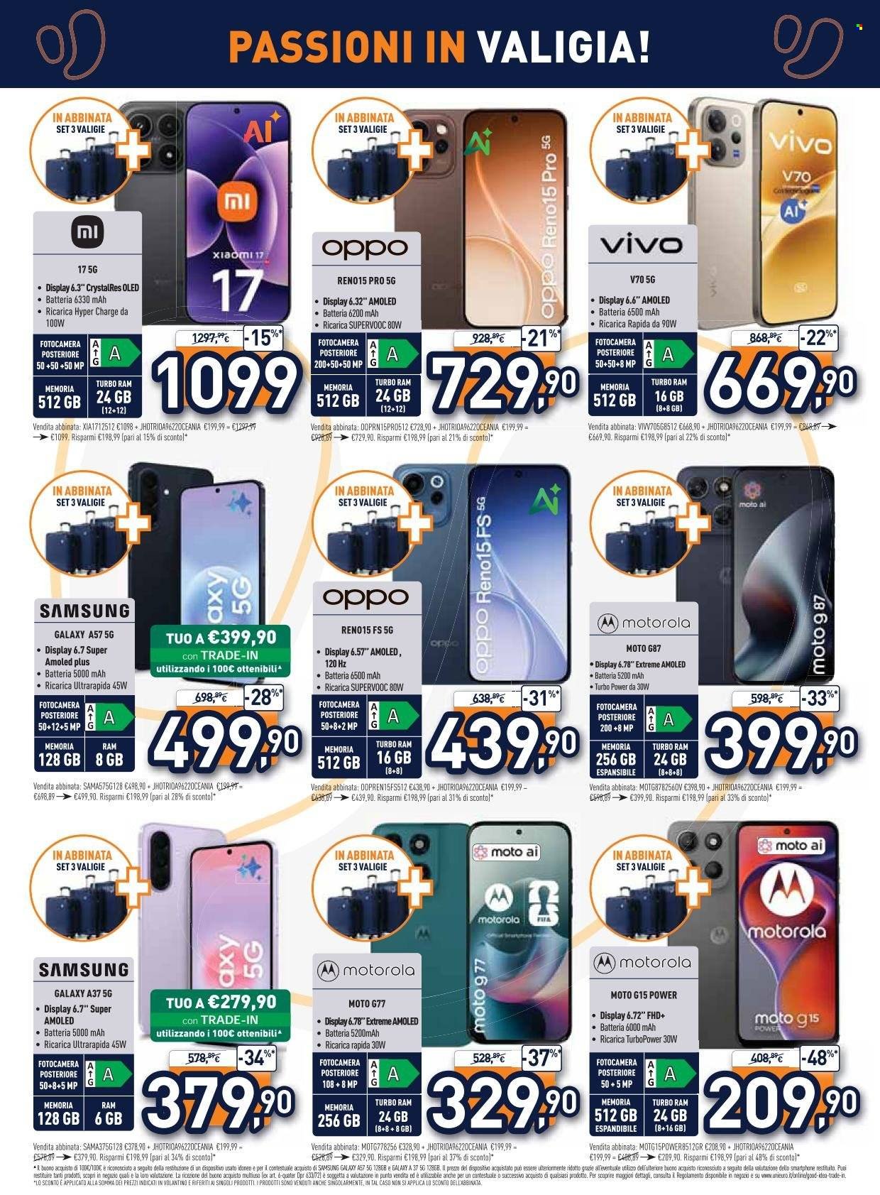 Volantino UNIEURO - Passioni in valigia