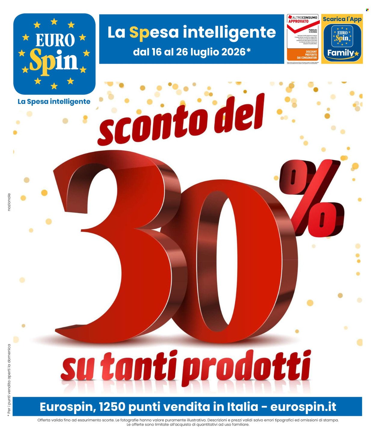 Volantino EUROSPIN - Da giovedì 16 2026