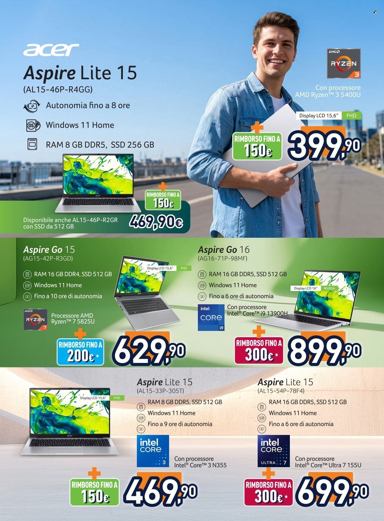 Volantino UNIEURO - Speciale Acer