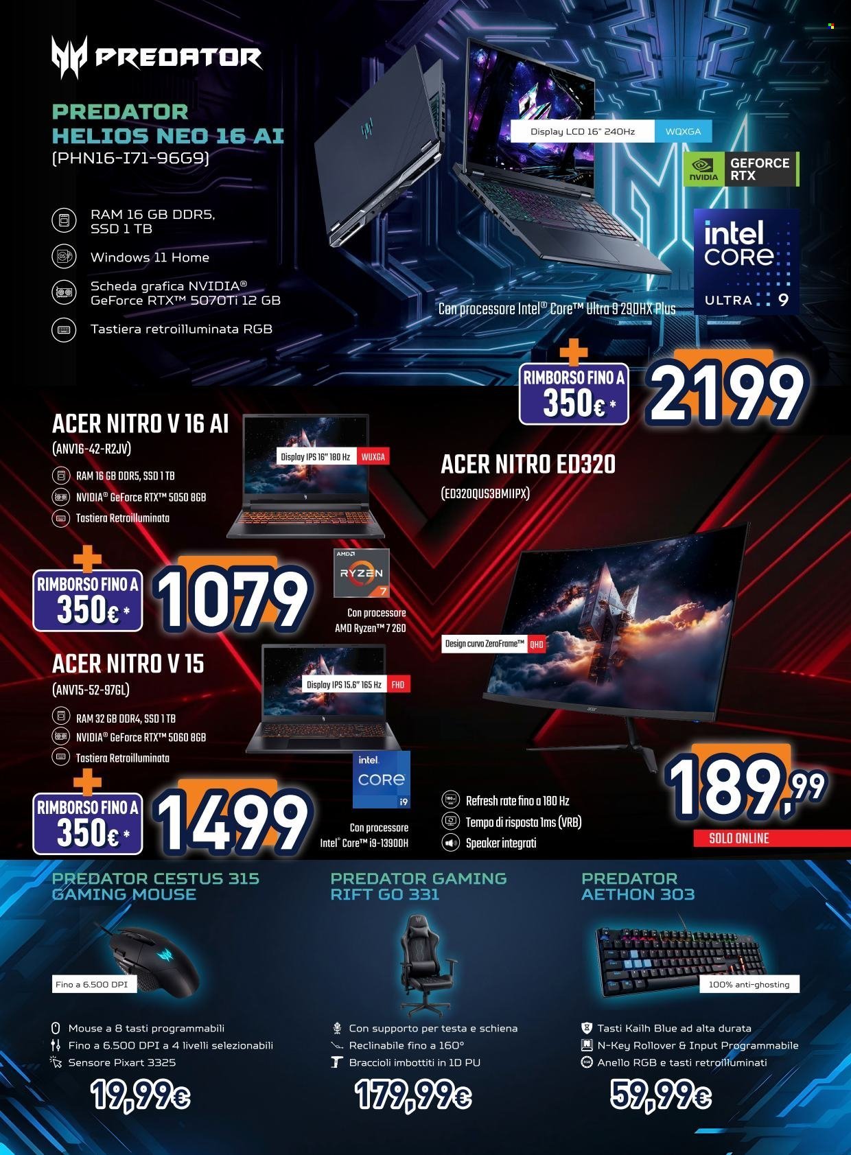 Volantino UNIEURO - Speciale Acer