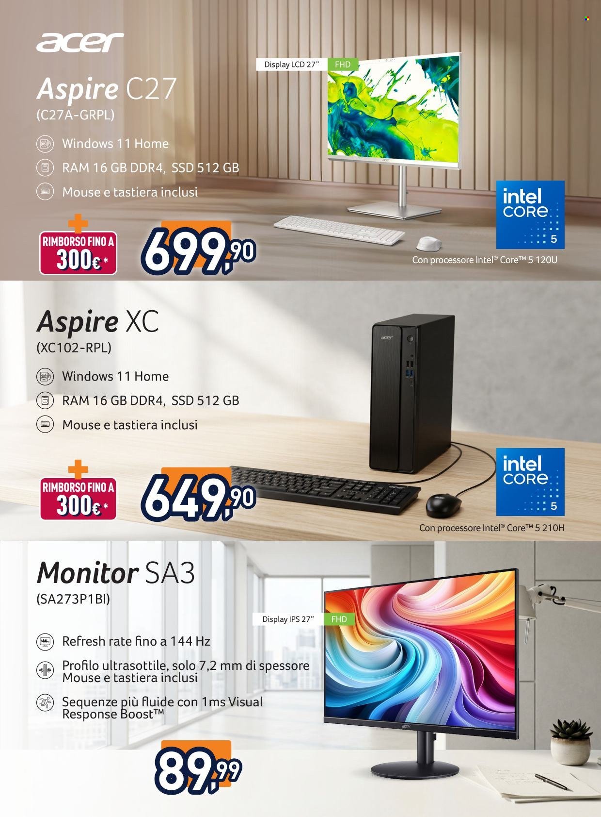 Volantino UNIEURO - Speciale Acer
