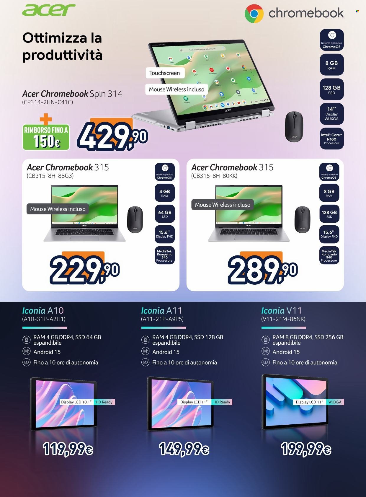 Volantino UNIEURO - Speciale Acer