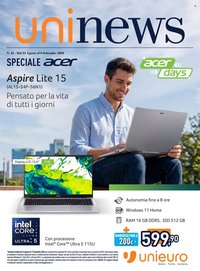 Volantino UNIEURO - Speciale Acer