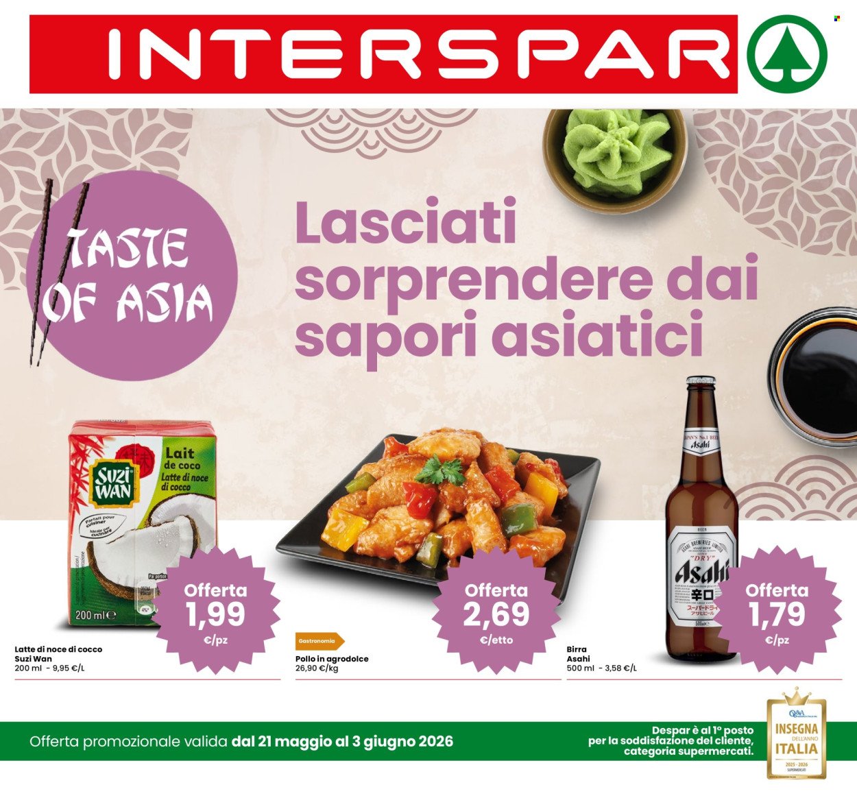Volantino INTERSPAR - Lasciati sorprendere dai sapori asiatici (2026-05-21 - 2026-06-03)