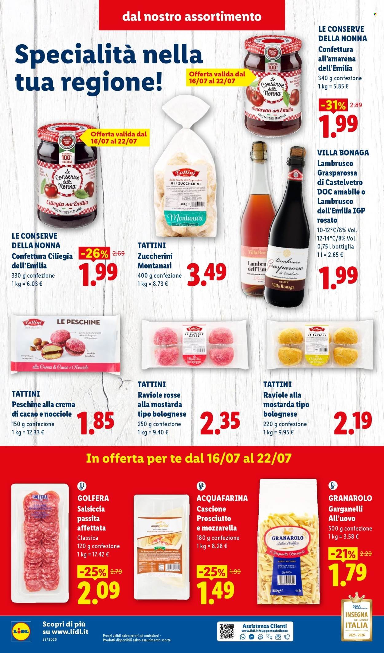 Volantino LIDL - Sapori dell'Emilia Romagna
