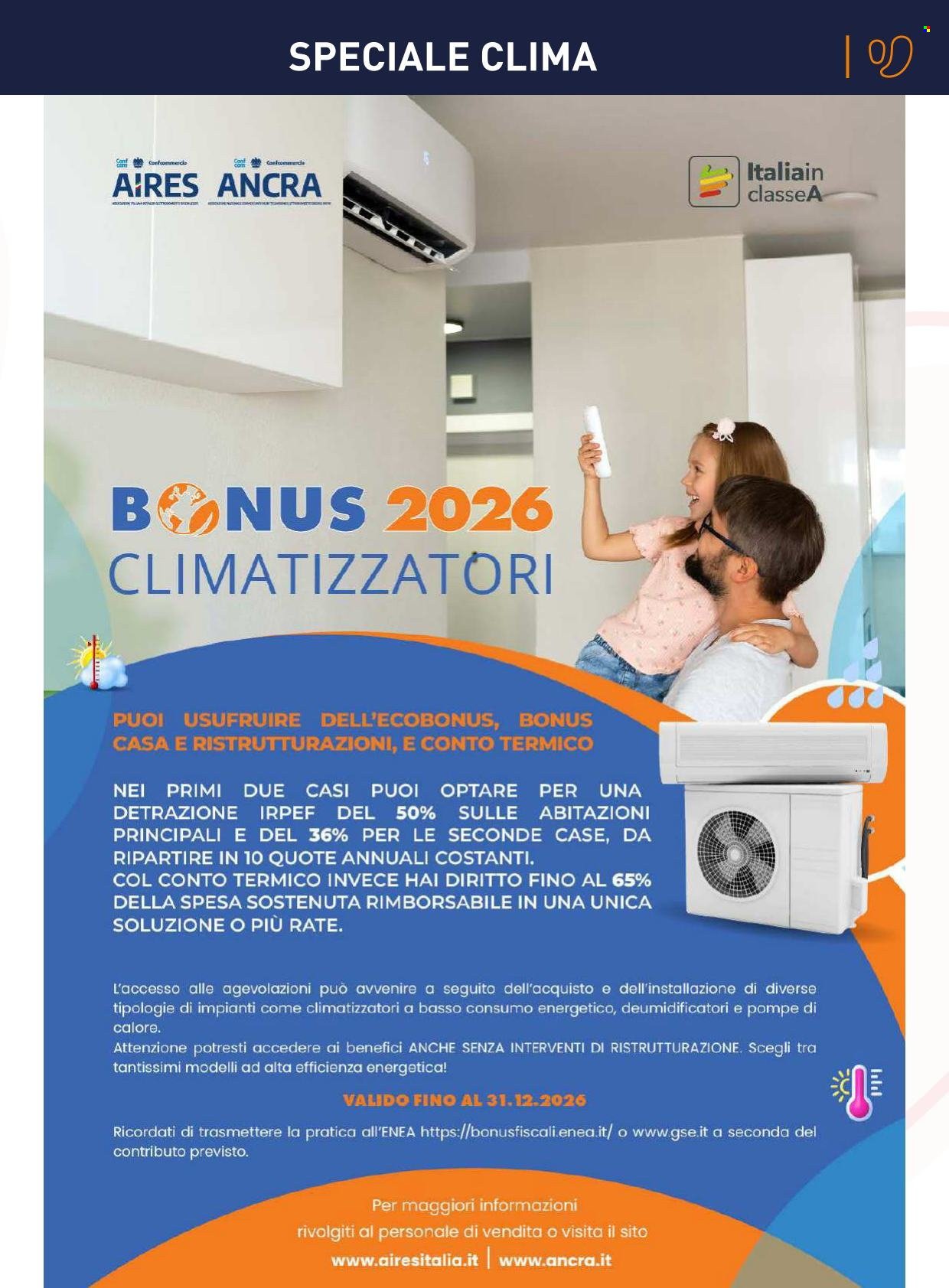 Volantino UNIEURO - Speciale Clima