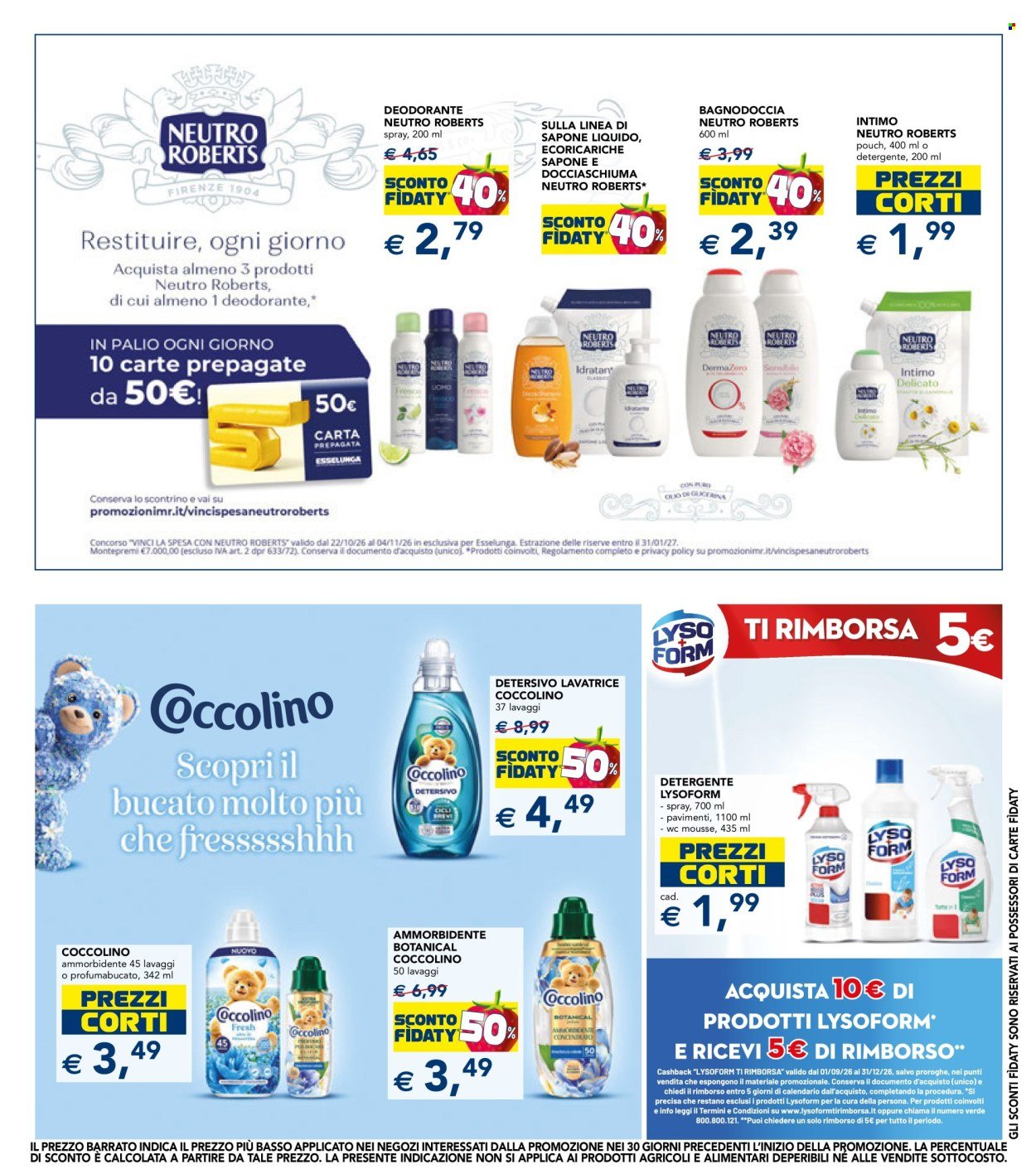 Volantino ESSELUNGA - Offerte d'Autunno