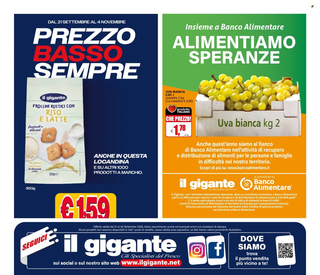 Volantino IL GIGANTE - Sconti giganteschi