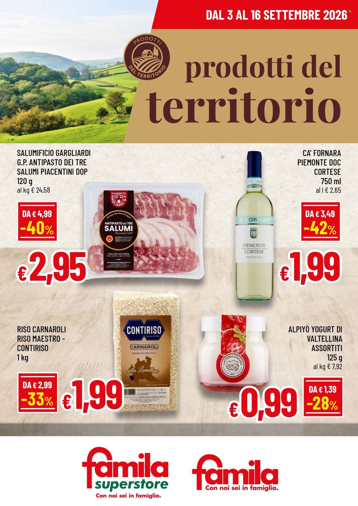 Volantino FAMILA - SAPORI REGIONALI