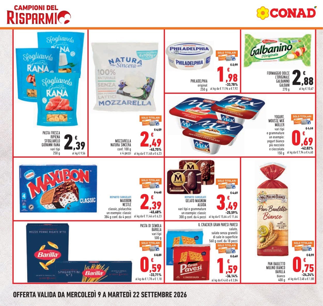Volantino CONAD - CAMPIONI DEL RISPARMIO