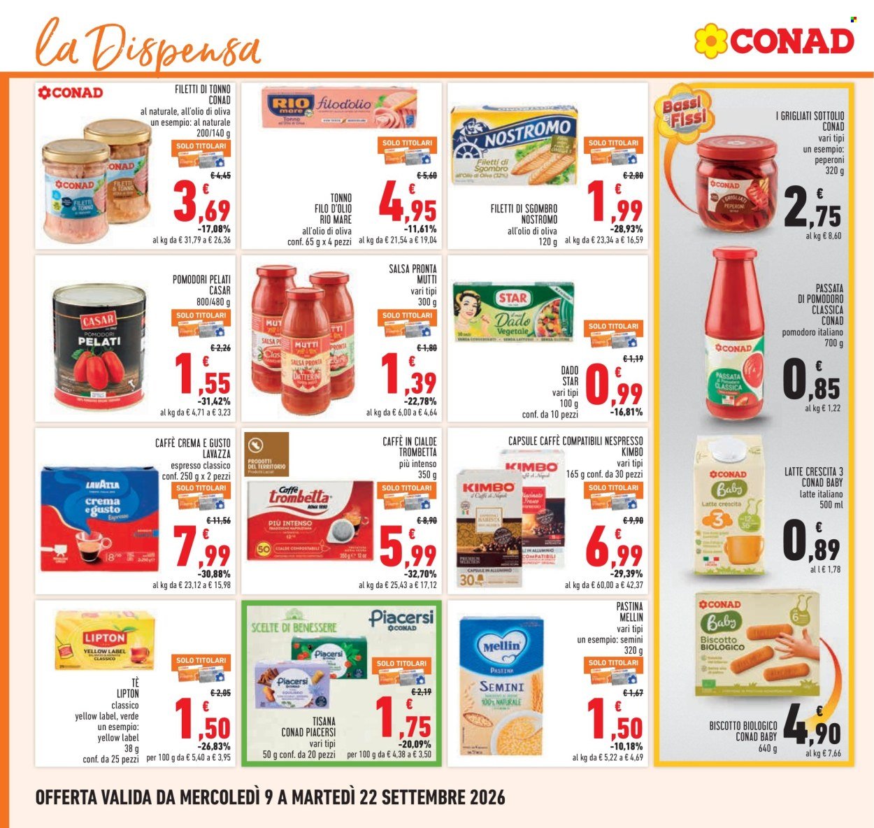 Volantino CONAD - CAMPIONI DEL RISPARMIO