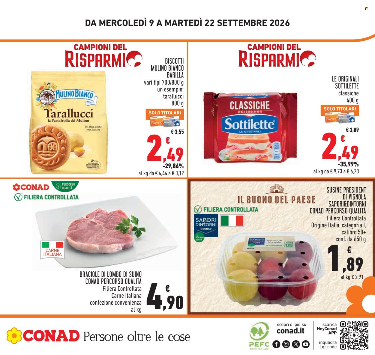 Volantino CONAD - CAMPIONI DEL RISPARMIO