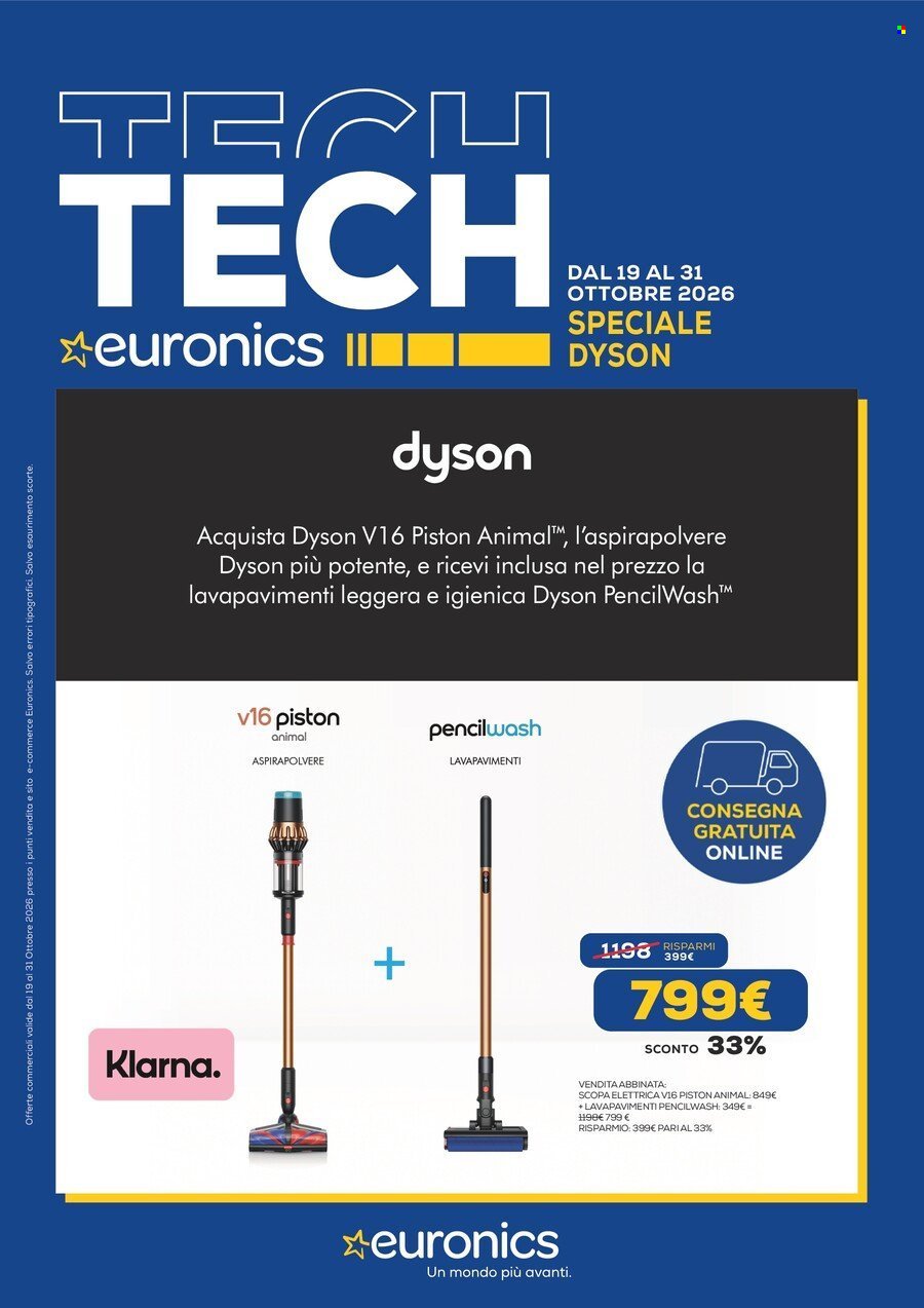 Volantino EURONICS - Speciale Dyson